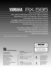 Bedienungsanleitung-Operating Instructions für Yamaha RX-595 