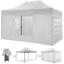 Faltpavillon 3x4,5m Wasserdicht Stabil Winterfest mit Seitenwand Popup Partyzelt