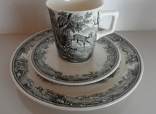Villeroy & Boch Artemis 3 tlg Kaffee Gedeck Kaffeetasse / Untertasse /Kuchentell
