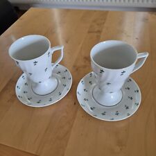 2er Set Royal Tettau Kakao/Pharisaer Tassen  Porzellan mit Unterteller  