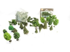 Busch H0 Bäume Konvolut mit diverse Bäume 25 Stecktannen- 24 diverse Bäume #P  