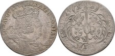 Sachsen Polen 18 Gröscher 1754 Friedrich August II.,   Original Münze #Z621