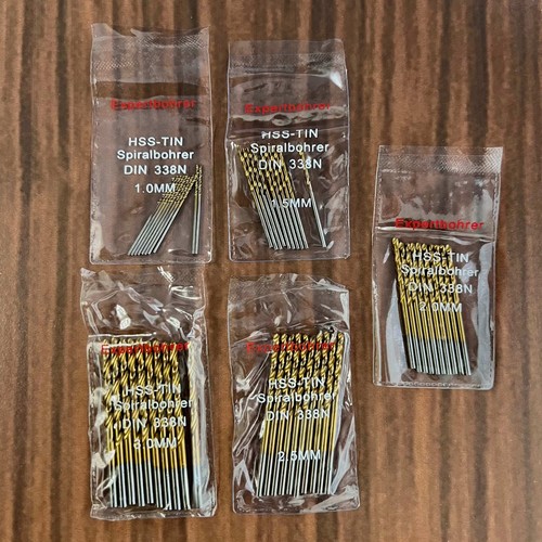 Stück titanbohrer 1 - 50, 1,5