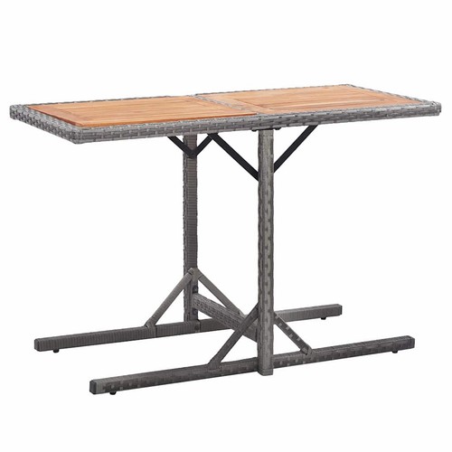 Gartentisch anthrazit poly - anthrazit,
