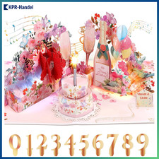 Musik-Geburtstagskarte 3D