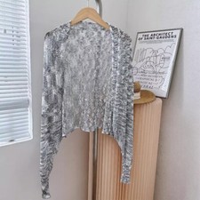 Damen Hohl Gestrickter Bolero