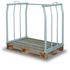 Palettenrahmen, Palettenaufsatzrahmen, Aufsatzrahmen, Längsseite offen