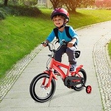 14 Zoll Kinderfahrrad Jungen Mädchen 3 Rad Fahrrad ab 3-6 Jahre mit Stützräder