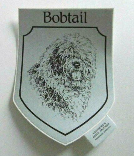 Werbe aufkleber bobtail - werbe-aufkleber,