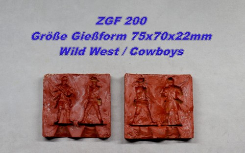 Zinngießform cowboys wild - -,