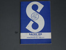Sachs 100 3-Gang Motor K100 K101 Handbuch Betriebsanleitung Bedienungsanleitung
