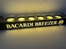 Bacardi Breezer Gläser mit Halterung/ Beleuchtung Rar Selten/ Lichtschild/ Sign