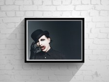 Marilyn Manson Wandkunst Druck Poster Inneneinrichtung Bild hochwertig Größe A4