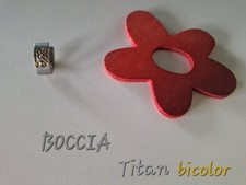 Boccia Schmuck Ohrstecker Ohrring Titan Bicolor Silber Gold ? 1x Creole wie NEU