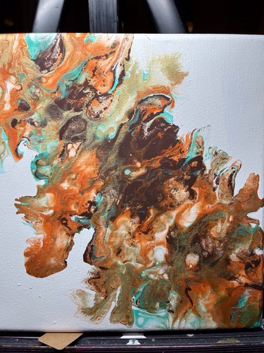 Acrylmalerei auf handgemalter - acrylmalerei,