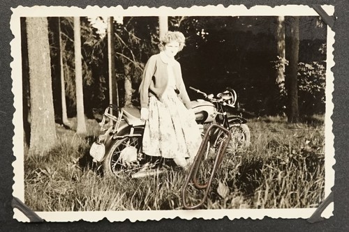 Foto portrait motorrad moped - foto,