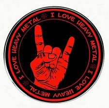 Rock-Hand-Anstecker „I Love