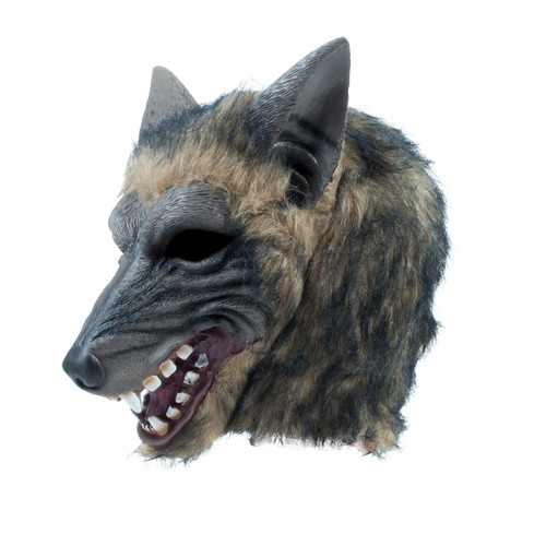 Herren wolf voller kopf maske - herren,
