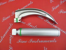 Laryngoskop Set  Macintosh Kaltlicht(Fiber Optik) mit 1 Spatel Nr 1/2/3 oder 4.
