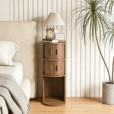 Narrow Nightstand with Sliding