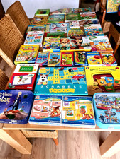 XXL Konvolut Kinder ab 1+ (16x Spiele + 17x Bücher + 2x Metallkoffer Puzzle)