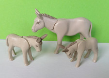 Playmobil Sammlung aus u.a Set 6133 Esel mit Fohlen Bauernhof Zoo Tierpark