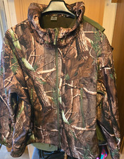 Jagdjacke Softshell leicht gefüttert camo tree 5 XL neuwertig