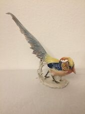 Karl Ens Volkstedt Porzellanfigur Goldfasan Fasan Vogel Kunstfigur antik alt 