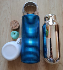 THERMOSFLASCHE THERMOSKANNE ALLUMINIUM KORKEN DDR RETRO VINTAGE TEE KAFFEE 0,4L