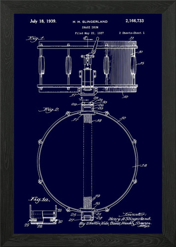 Slingerland snare drum patent - slingerland,