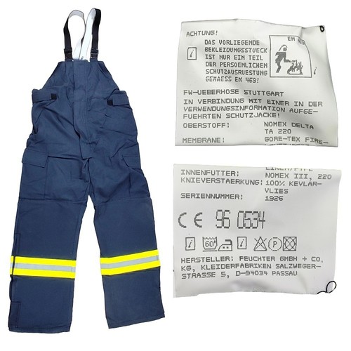 Feuchter feuerwehrhose - feuchter,