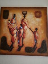 Wand bilder leinwand xxl Afrika Frauen 70x70cm sehr gut