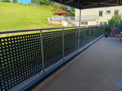 Edelstahl balkon geländer alu - geländer,