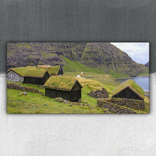 Skandinavische haus landschaft - skandinavische,