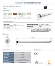 Somfy 40WF Rechargeable motor