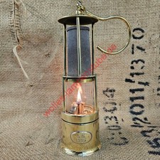 3-stäbige Messing-Grubenlampe, Wetterlampe, Steigerlampe, Bergbau, Zeche