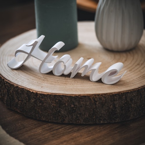 Schriftzug home deko - 3d,