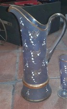 Jugendstil Glaskrug Karaffe