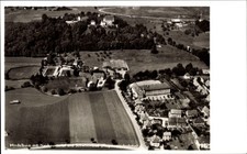 Ak Mindelheim im Unterallgäu, Schloss Mindelburg, Luftaufnahme von... - 11310139