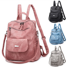 Damen Leder Rucksack Tasche