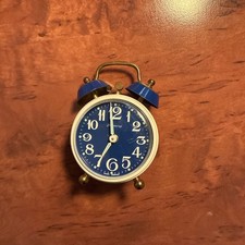 Vintage Blessing Alarm Wecker Tischuhr mechanisch Handaufzug -West Germany