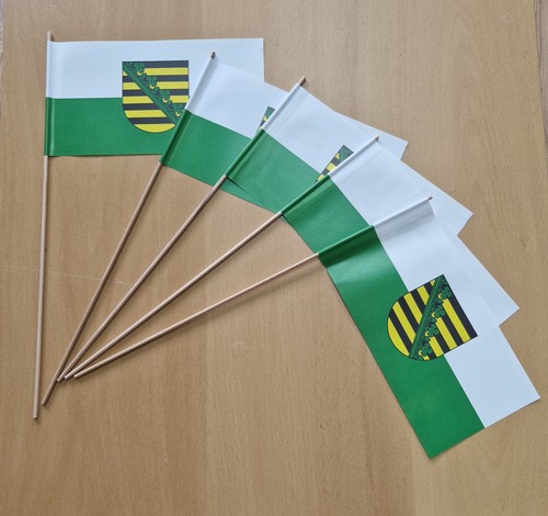 Papierfähnchen sachsen mit - sachsen,