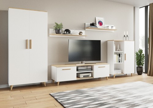 Wohnwand nord eiche artisan - eiche,