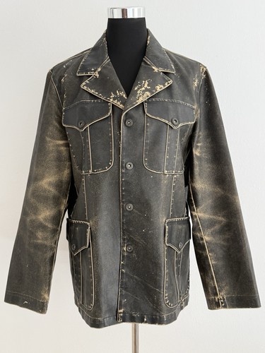 Vintage biker jacke schwarz - biker,
