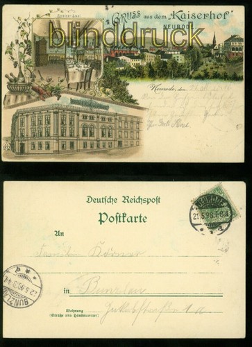 Neurode farb litho gruss - neurode, farb-litho-ak