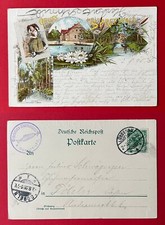 Litho spreewald 1898 - ak,
