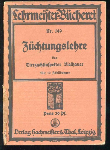 Züchtungslehre vielhauer - v.,