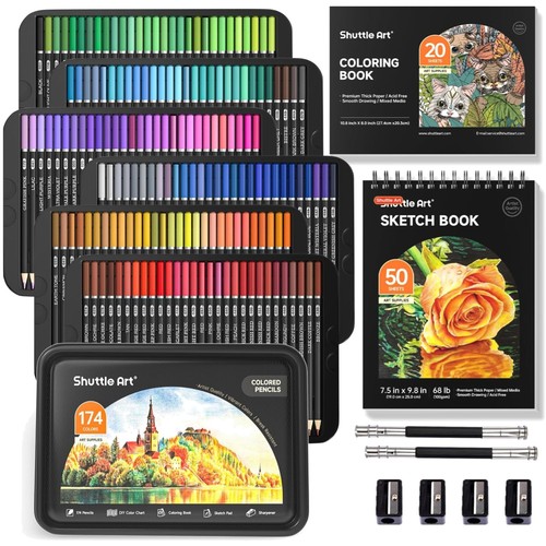 Buntstifte set 174 farben - buntstifte,