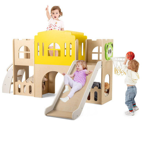 7in1 kinder rutsche - rutsche, holz