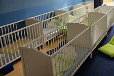 Ikea Baby-Bett Kinderbett, Beistellbett, Hensvik Vollholz weiß 120x60cm